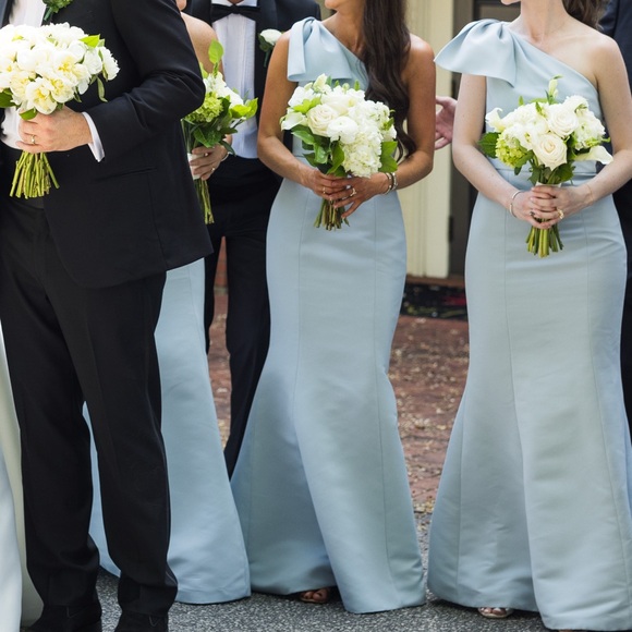 Amsale Sierra Bridesmaid Dress in Ice Blue Amsale Sierra Bridesmaid Dress in Ice Blue